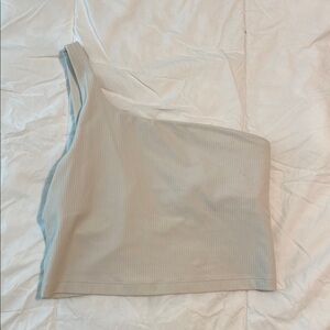 lululemon athletica One-Shoulder Tank Top in Cream